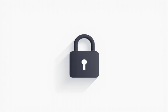 Icona di un lucchetto che simboleggia la sicurezza dei dati e la privacy
